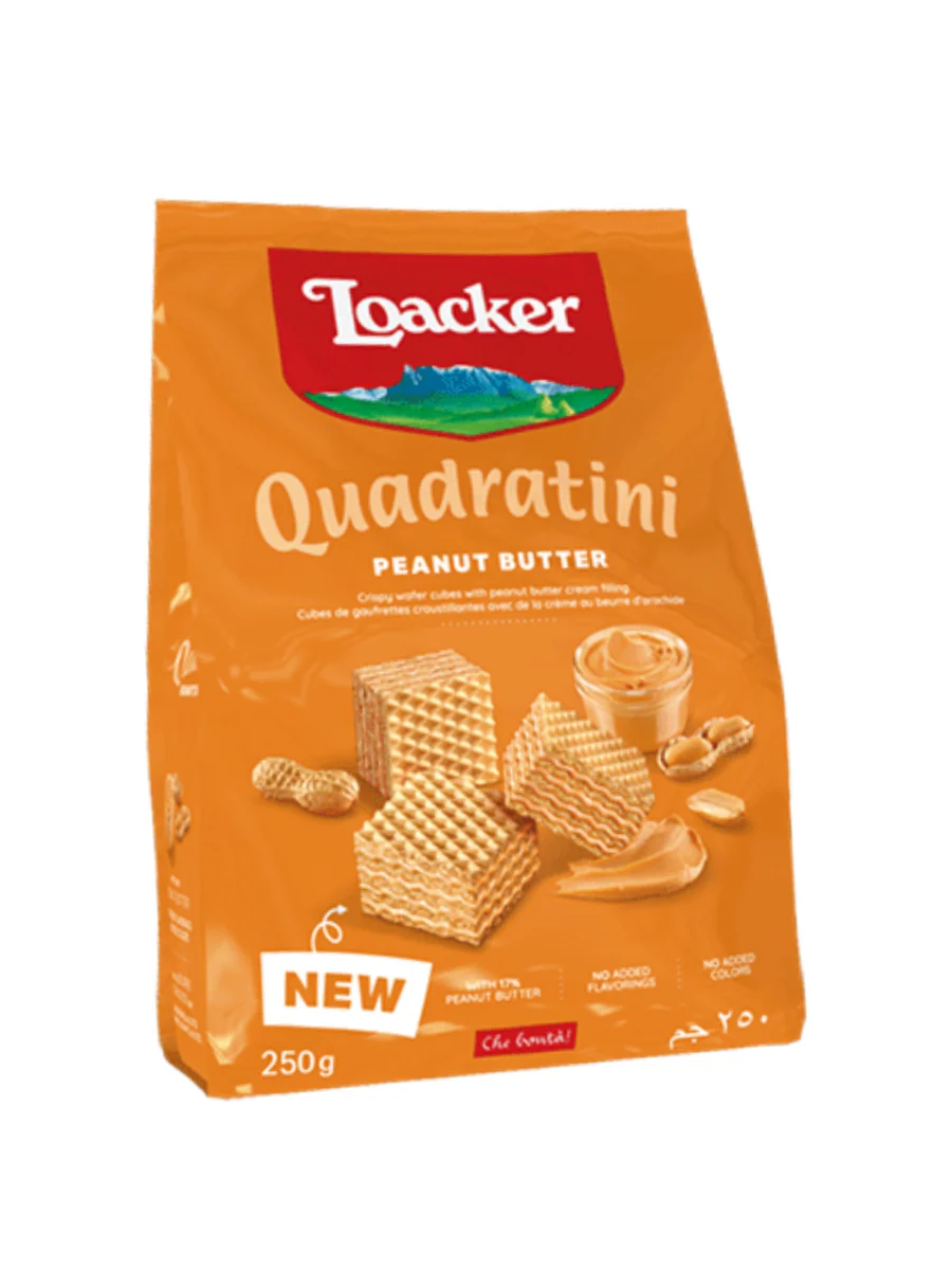 QUADRATINI PEANUT BUTTER  250G